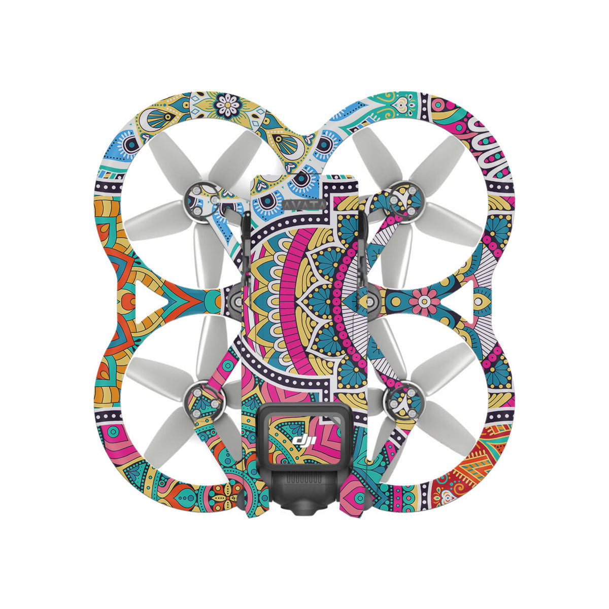 Boho Mandala Tile Pattern DJI Avata Drone Skin