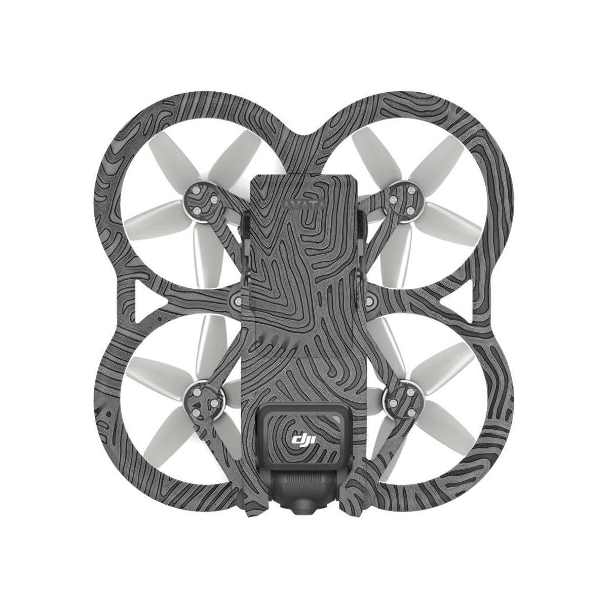Monochrome Line Maze DJI Avata Drone Skin