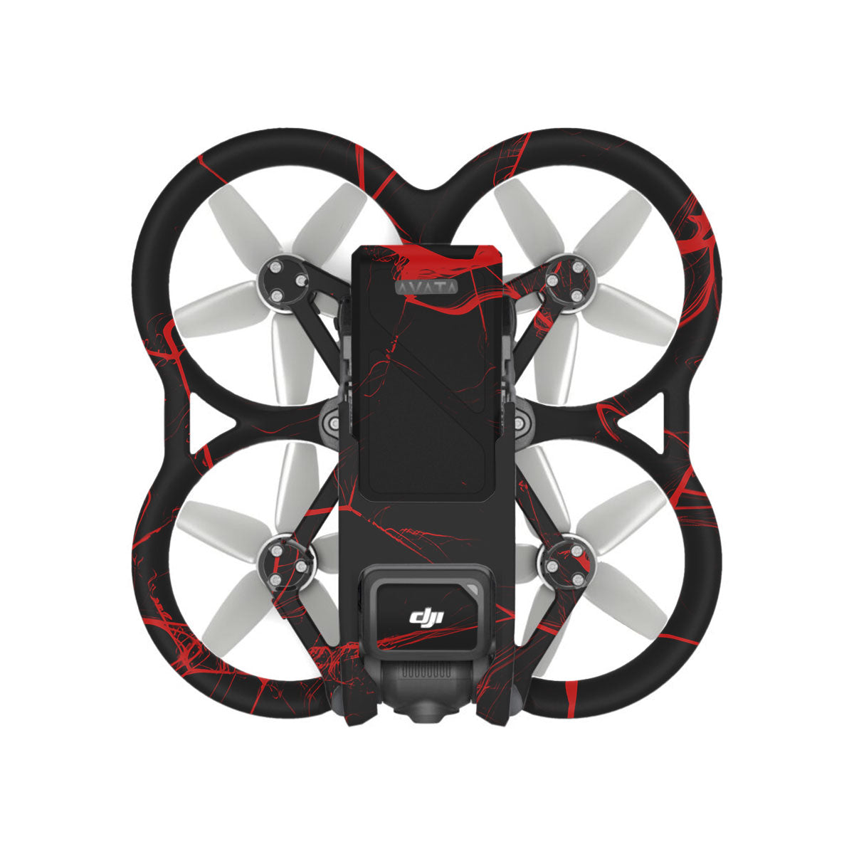Red Neural Grid DJI Avata Drone Skin