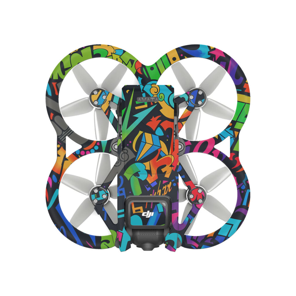 Colorful Urban Street Art Lettering DJI Avata Drone Skin