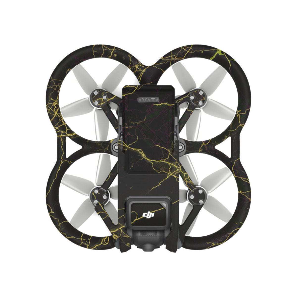 Electric Gold Veins DJI Avata Drone Skin