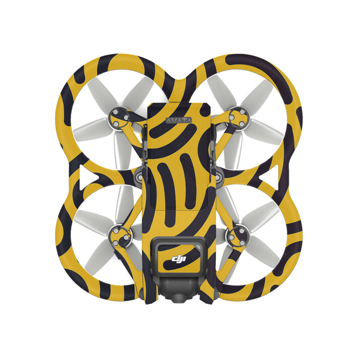 Minimal Yellow Wave DJI Avata Drone Skin