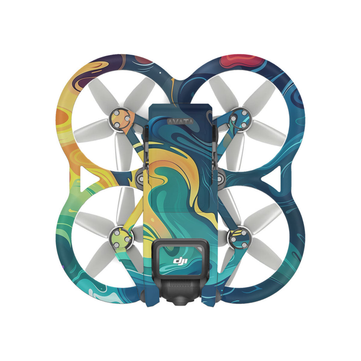 Rainbow Liquid Fusion DJI Avata Drone Skin