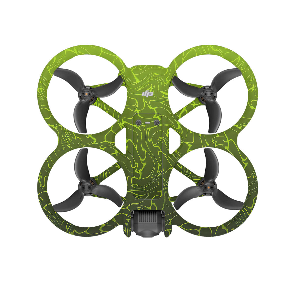 Lime Yellow to Black Gradient DJI Avata 2 Drone Skin