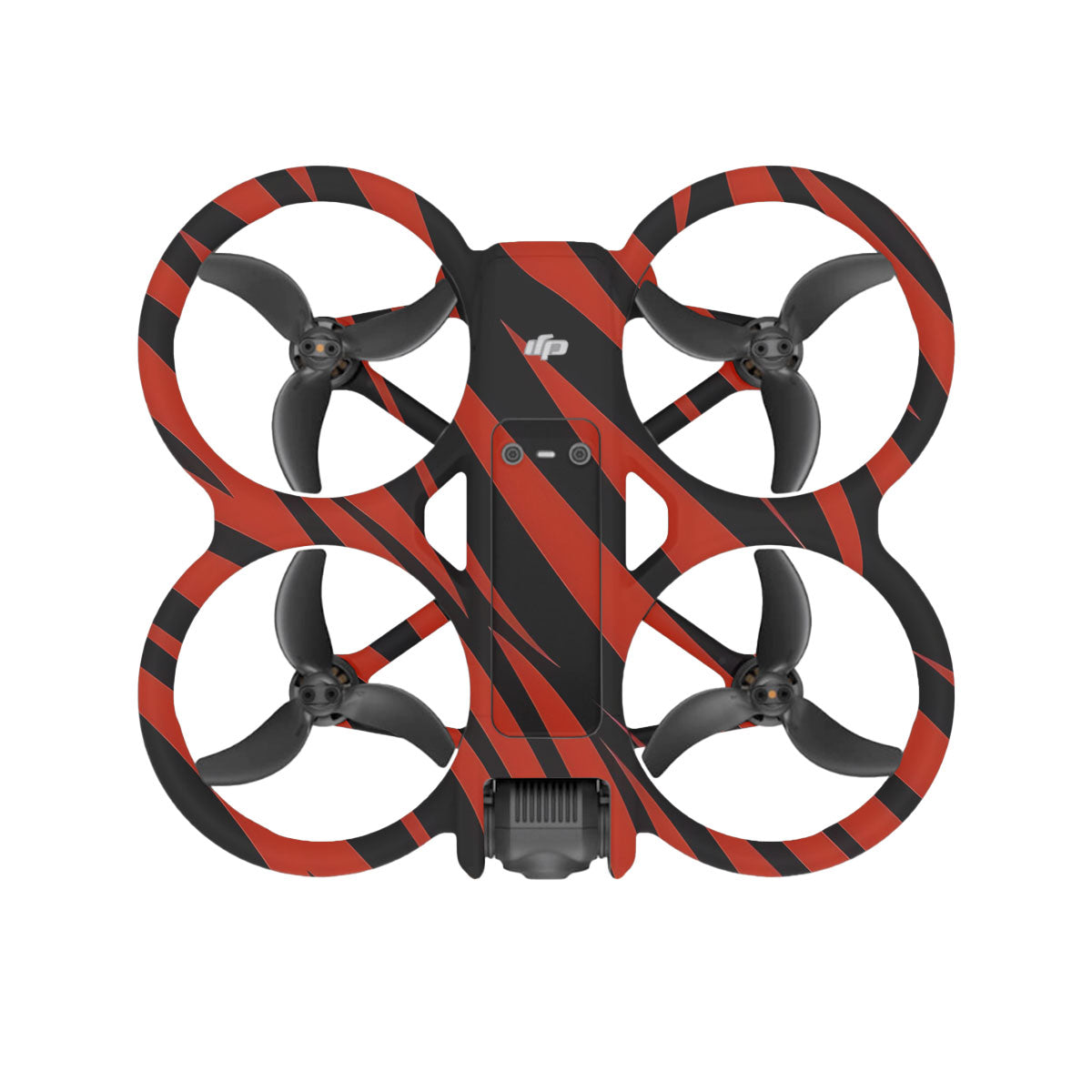 Red and Black Stripes DJI Avata 2 Drone Skin