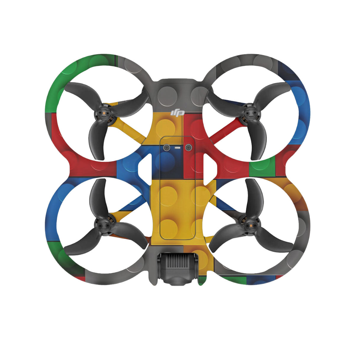 Colorful LEGO Brick Wall Pattern DJI Avata 2 Drone Skin