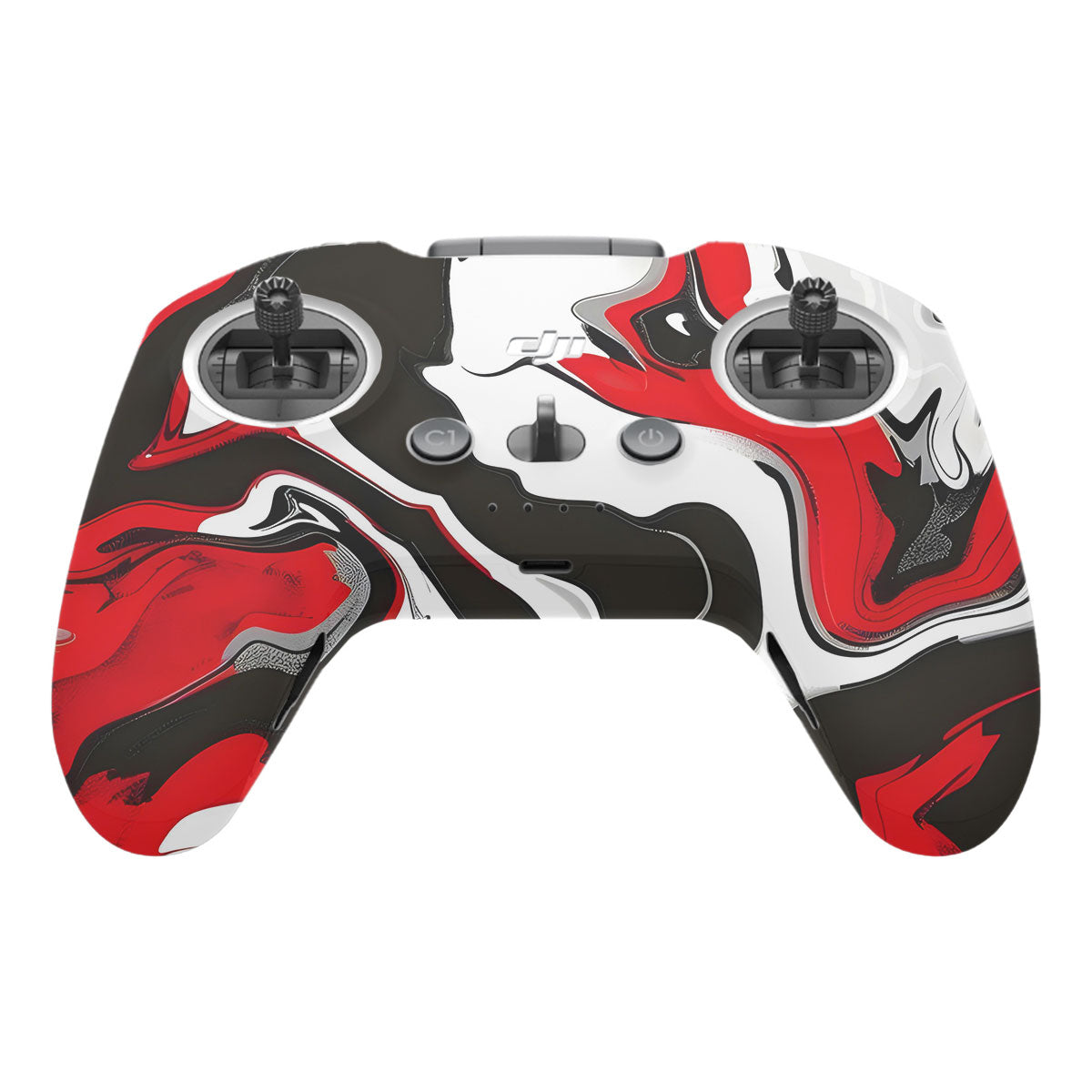 Scarlet and White Motion DJI FPV Remote Controller Skin