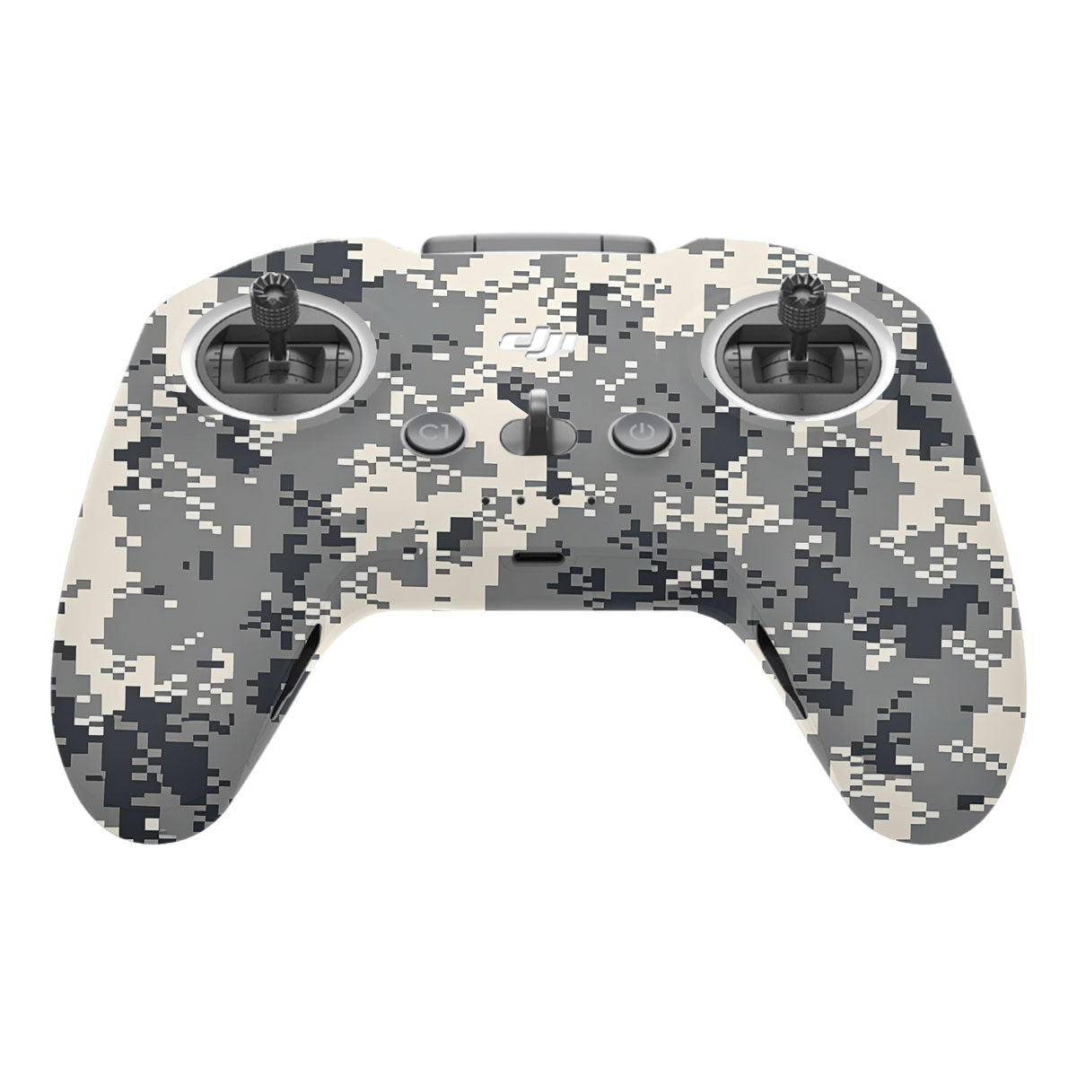 Grey Black Pixel DJI FPV Remote Controller Skin
