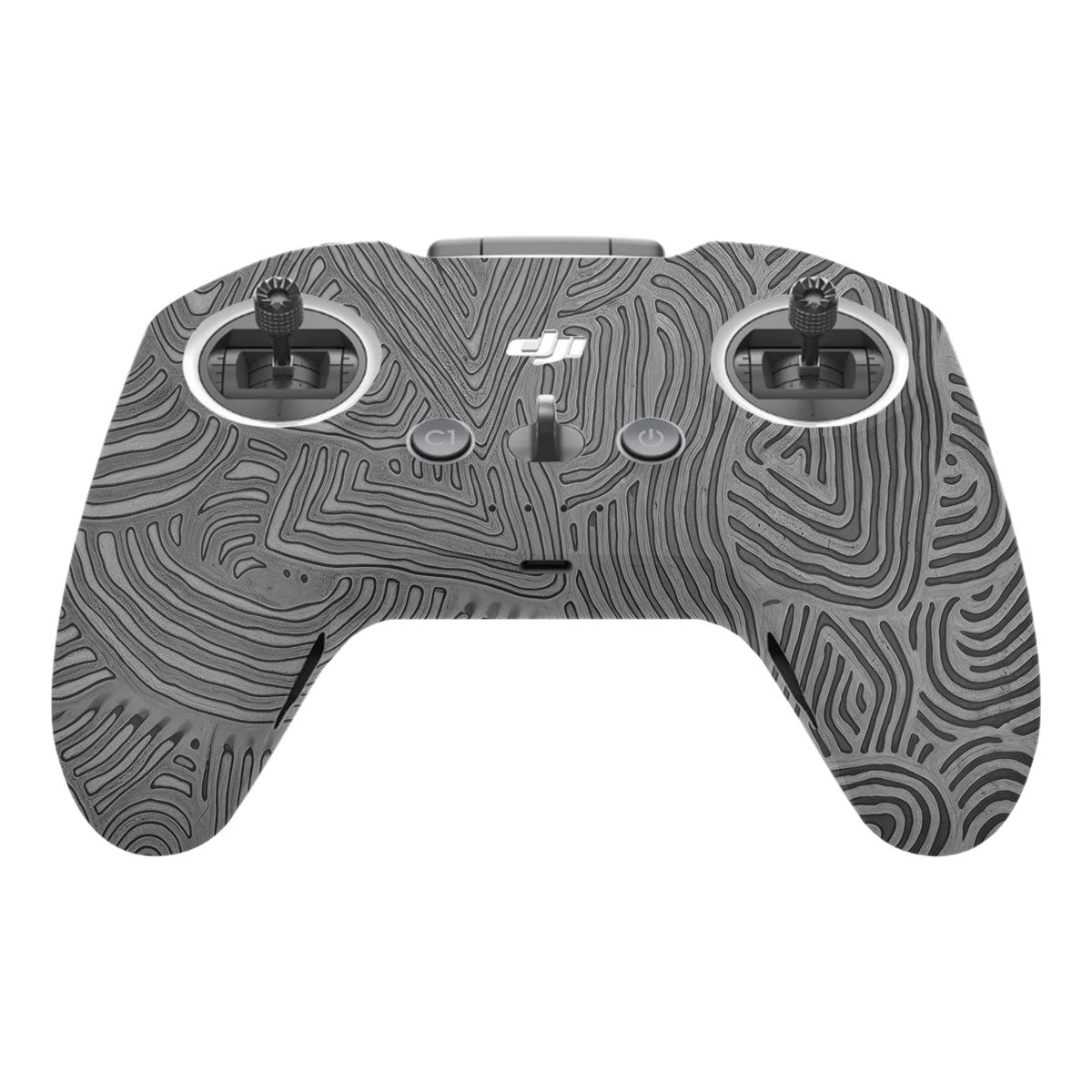 Monochrome Line Maze DJI FPV Remote Controller Skin