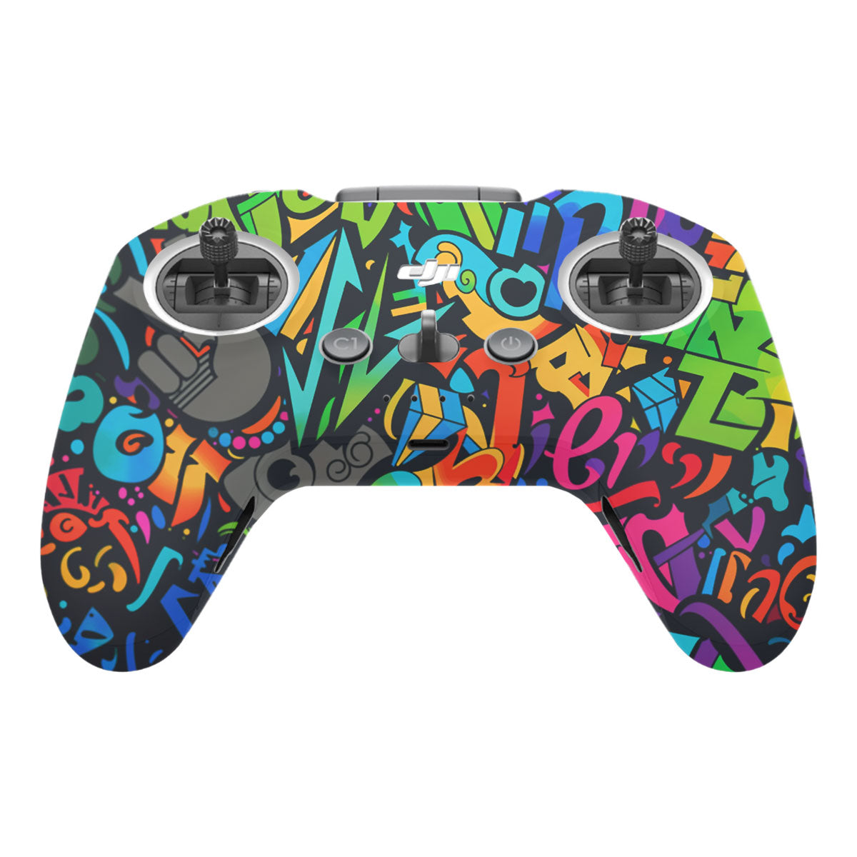 Colorful Urban Street Art Lettering DJI FPV Remote Controller Skin