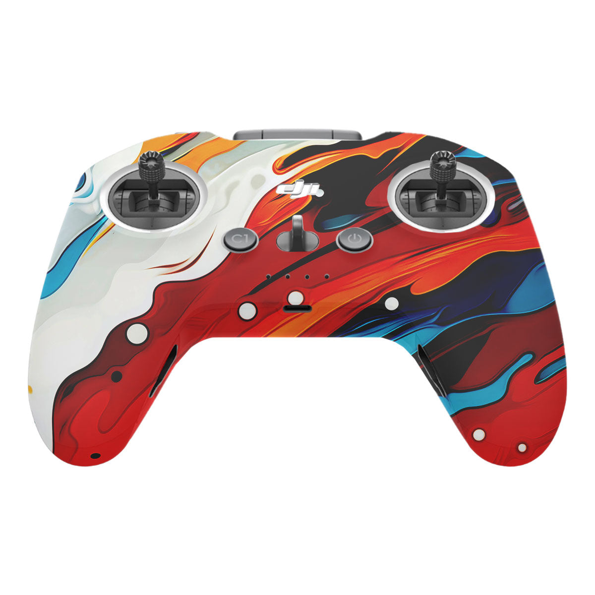 Fire & Ice Flow DJI FPV Remote Controller Skin