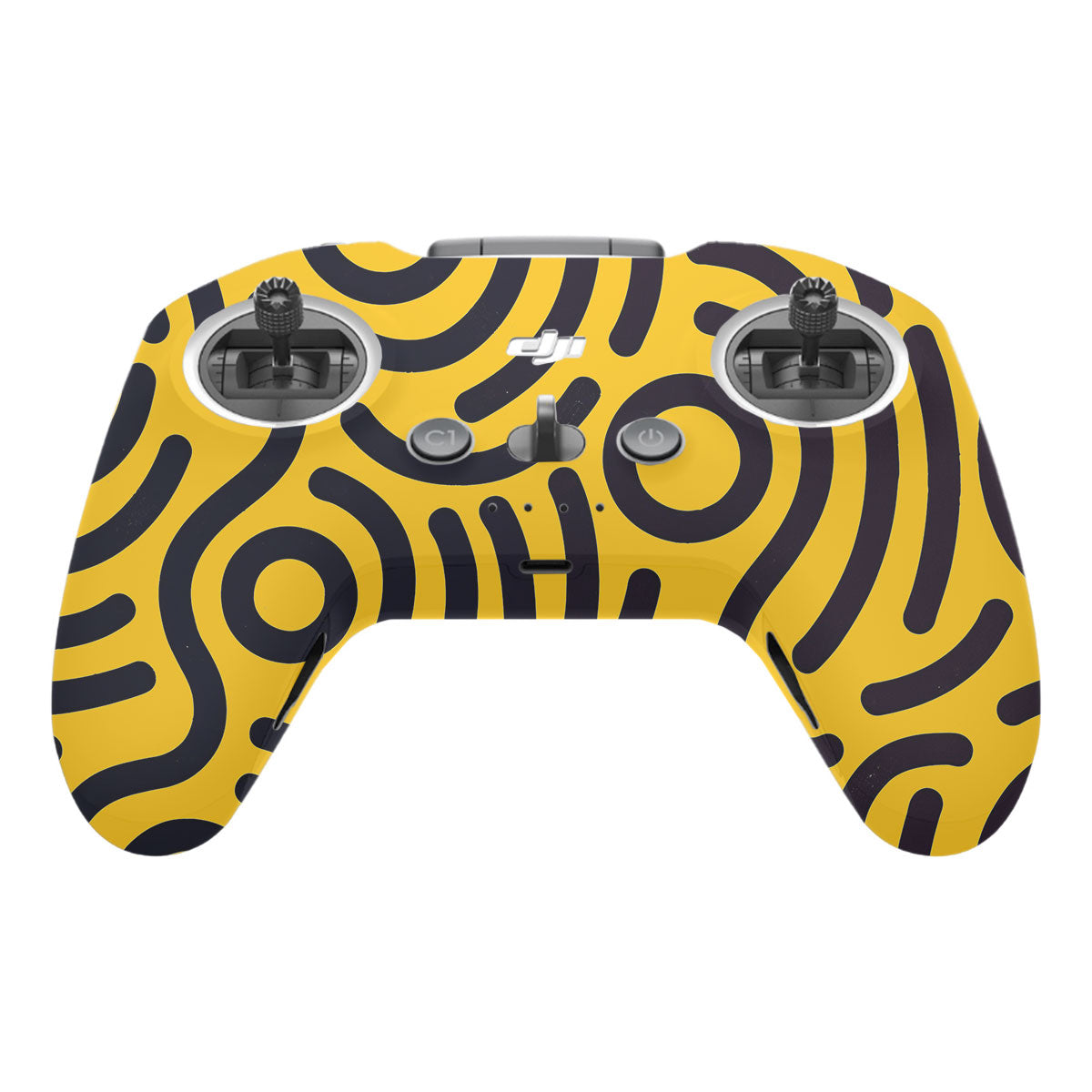 Minimal Yellow Wave DJI FPV Remote Controller Skin