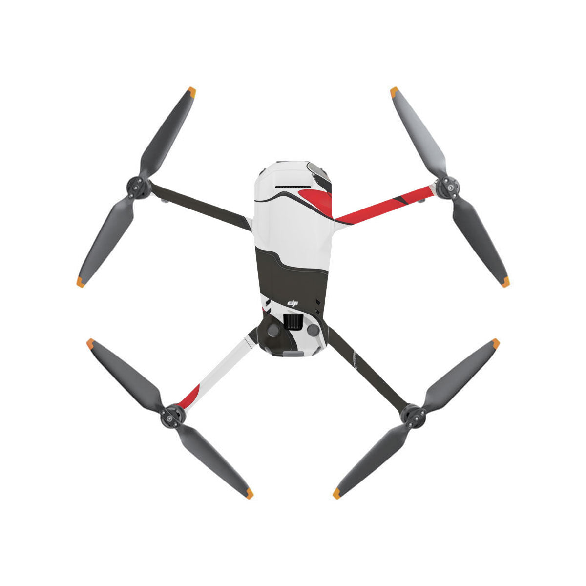 Scarlet and White Motion DJI Mavic 3 Drone Skin
