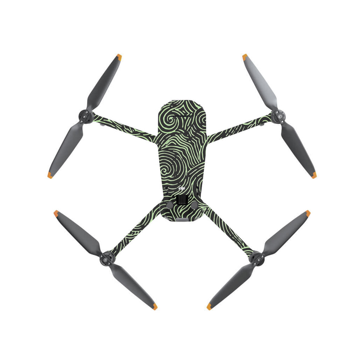 Green Spirals DJI Mavic 3 Drone Skin