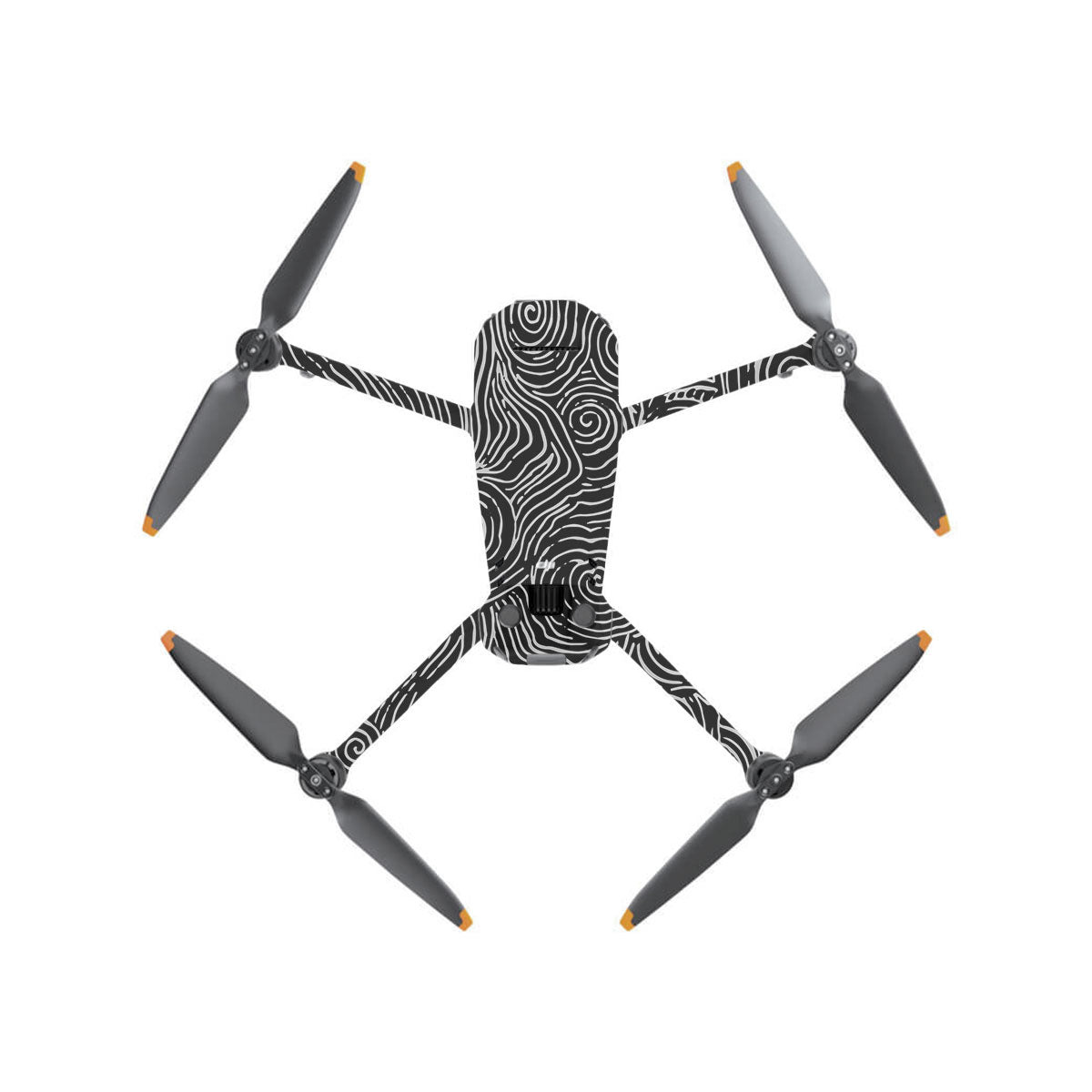 White Spirals DJI Mavic 3 Drone Skin