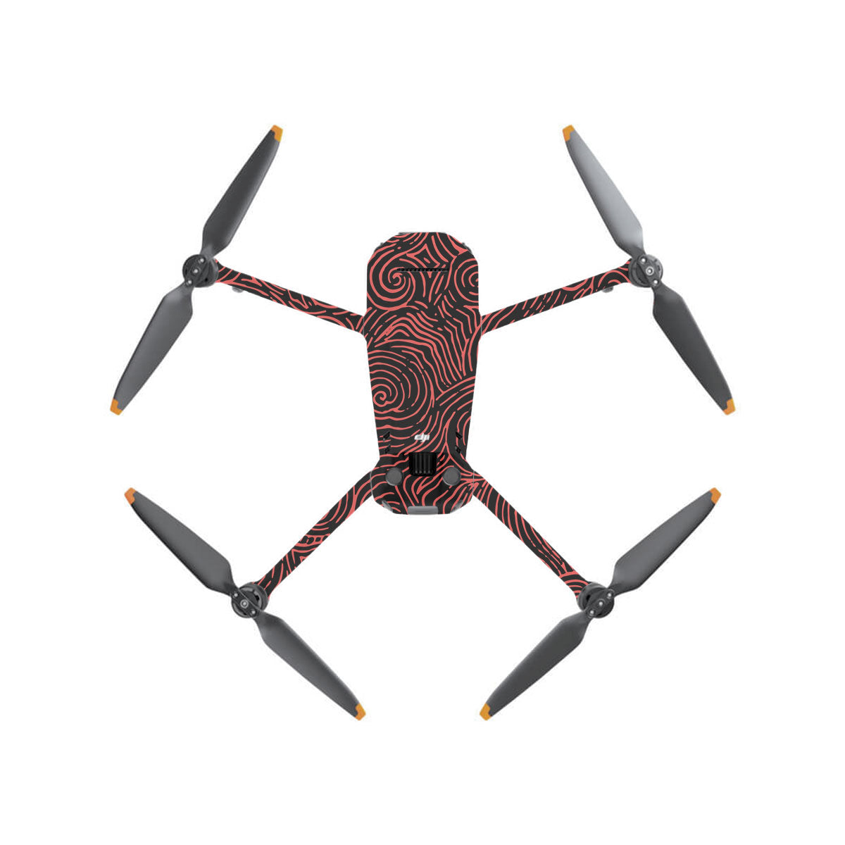 Red Spirals DJI Mavic 3 Drone Skin