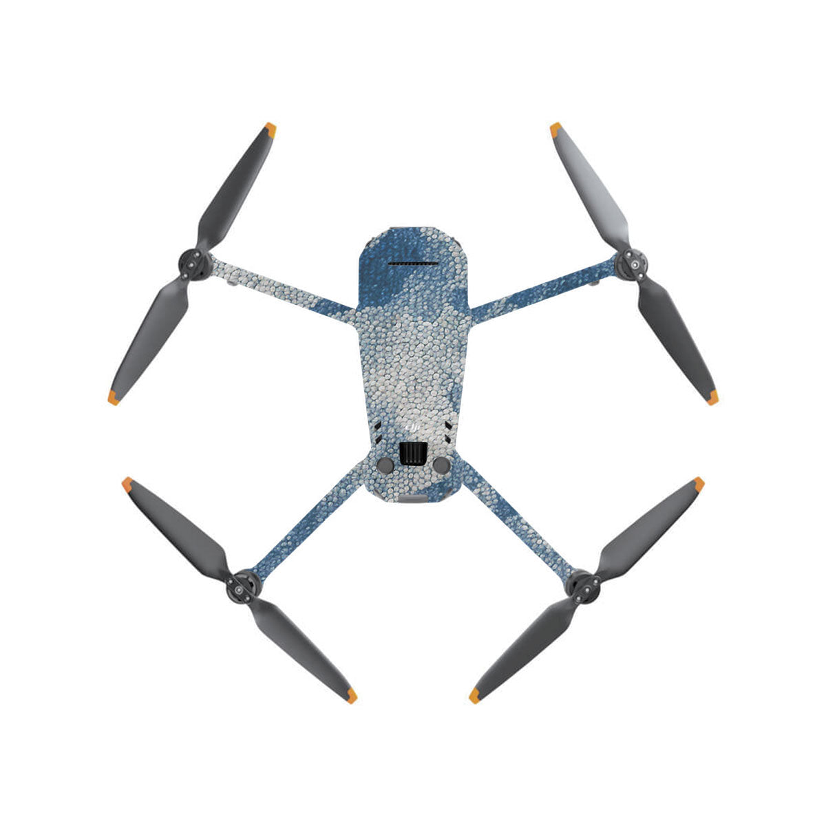 Blue Watercolor Fabric DJI Mavic 3 Drone Skin