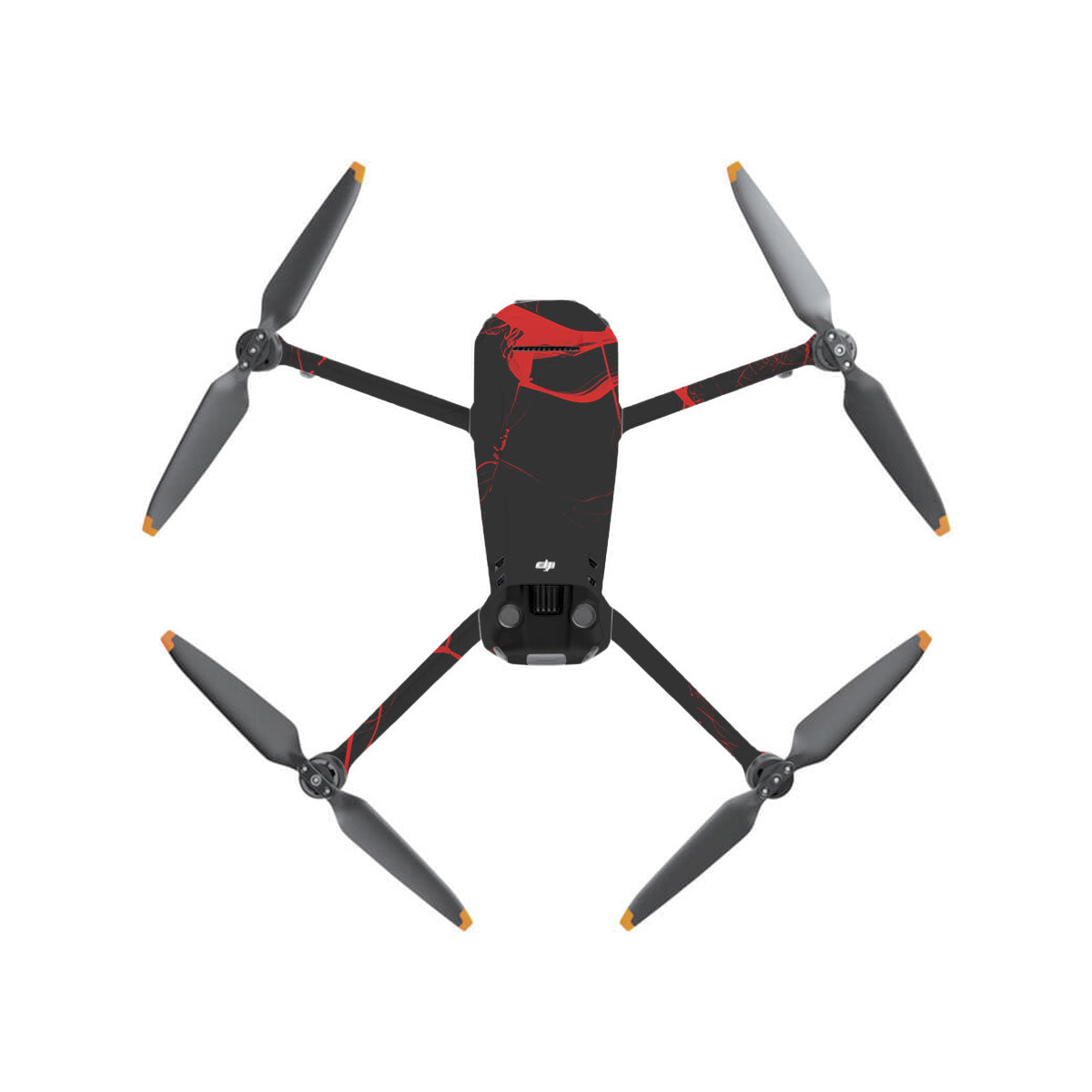 Red Neural Grid DJI Mavic 3 Drone Skin