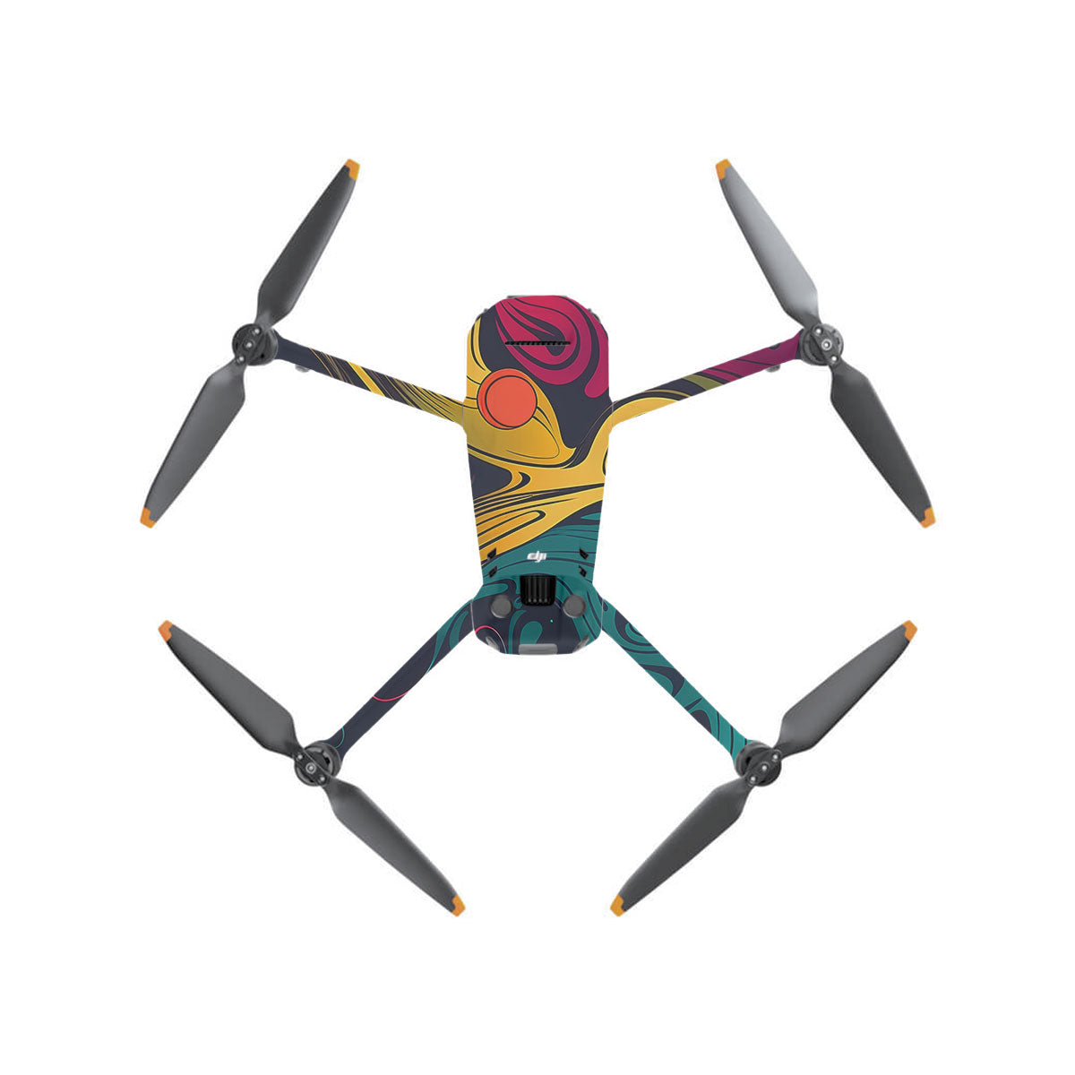 Psychedelic Color Swirl DJI Mavic 3 Drone Skin