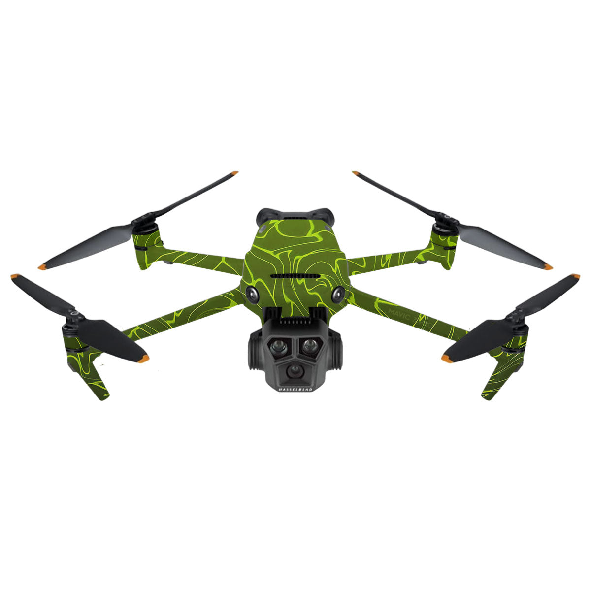 Lime Yellow to Black Gradient DJI Mavic 3 Pro Drone Skin