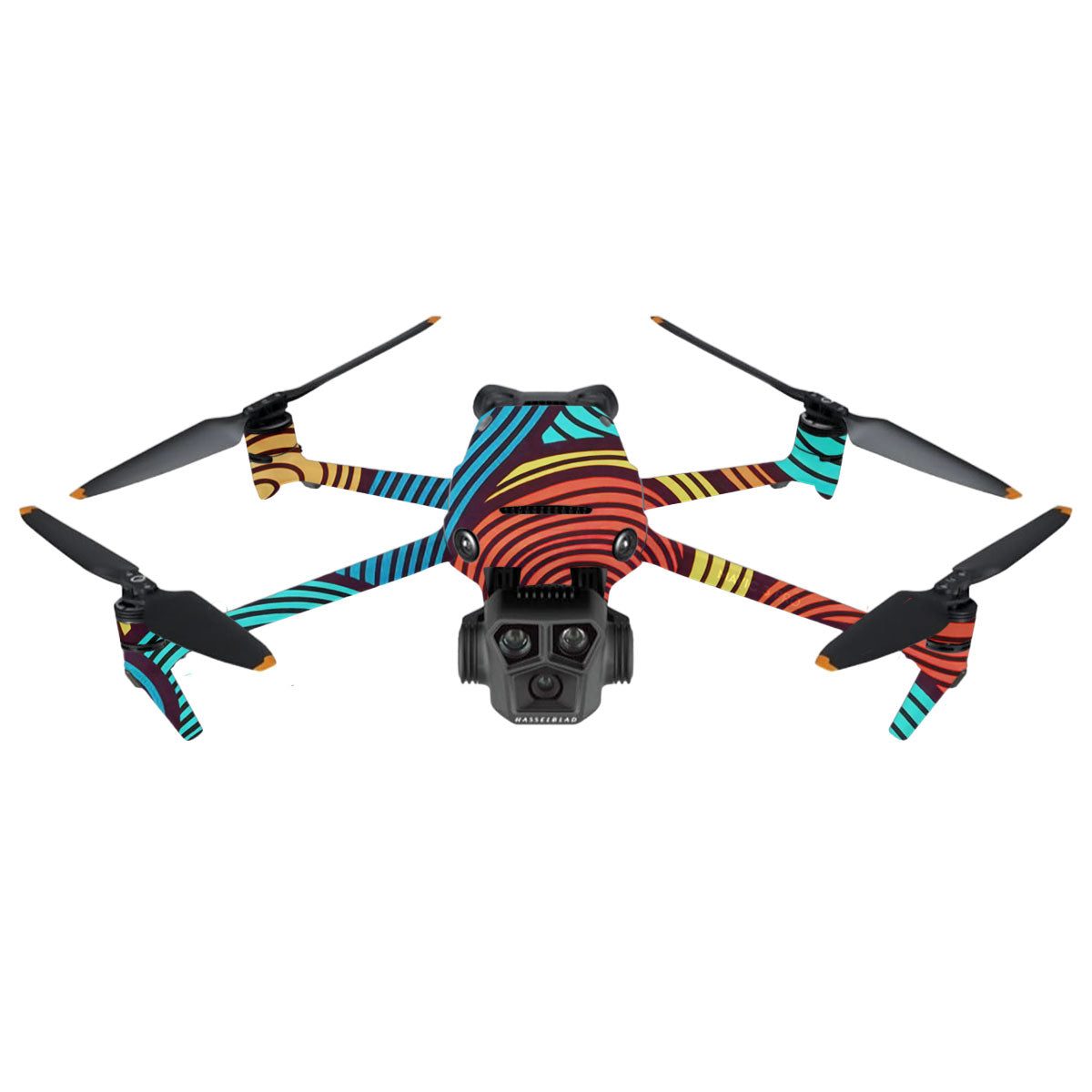 Retro Colorful Doodle Art Pattern DJI Mavic 3 Pro Drone Skin