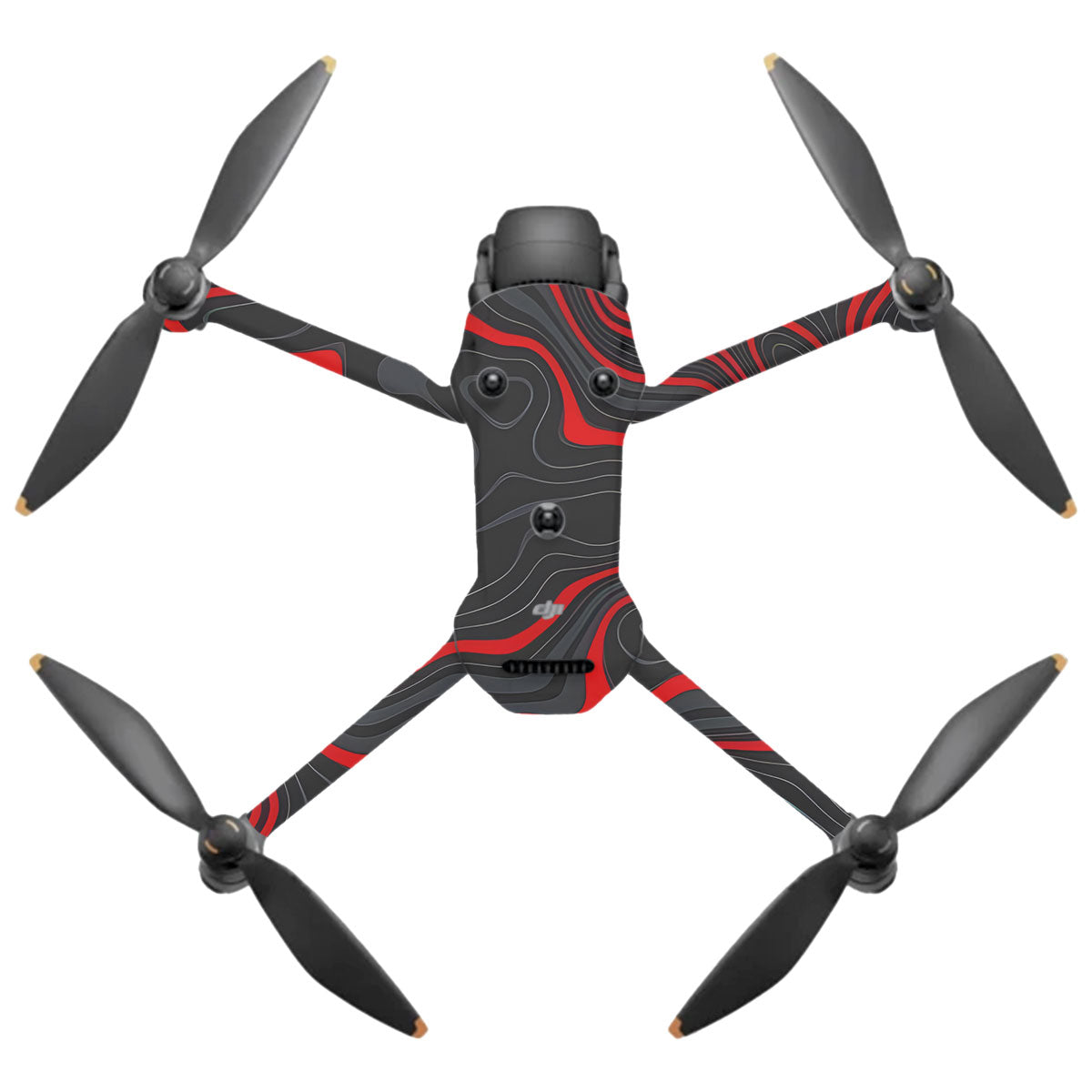 Crimson Waves DJI Mavic 4 Pro Drone Skin