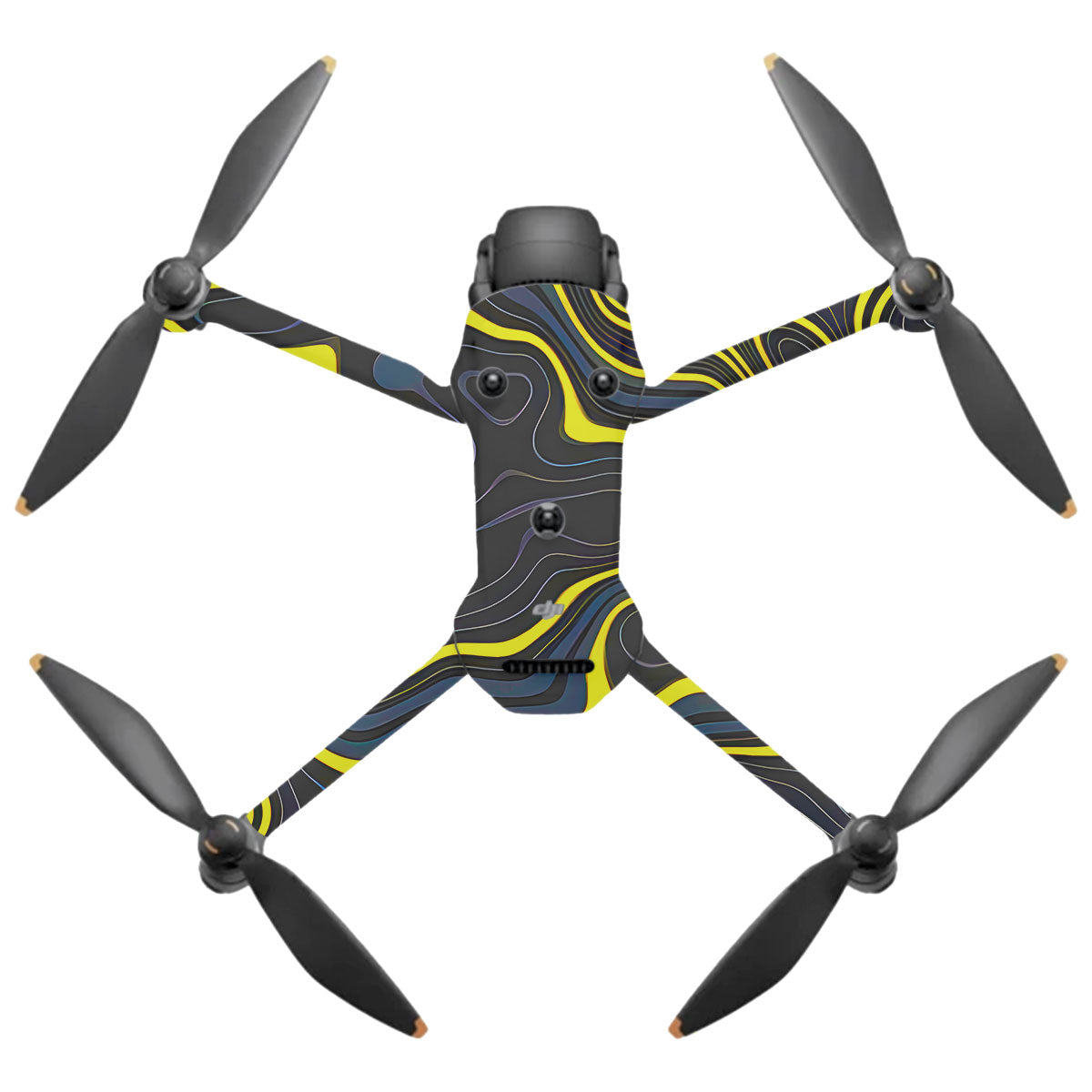 Neon Lava Contours DJI Mavic 4 Pro Drone Skin