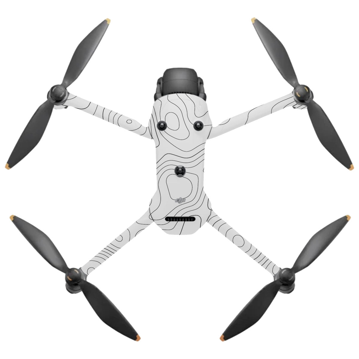 White Contour Design DJI Mavic 4 Pro Drone Skin