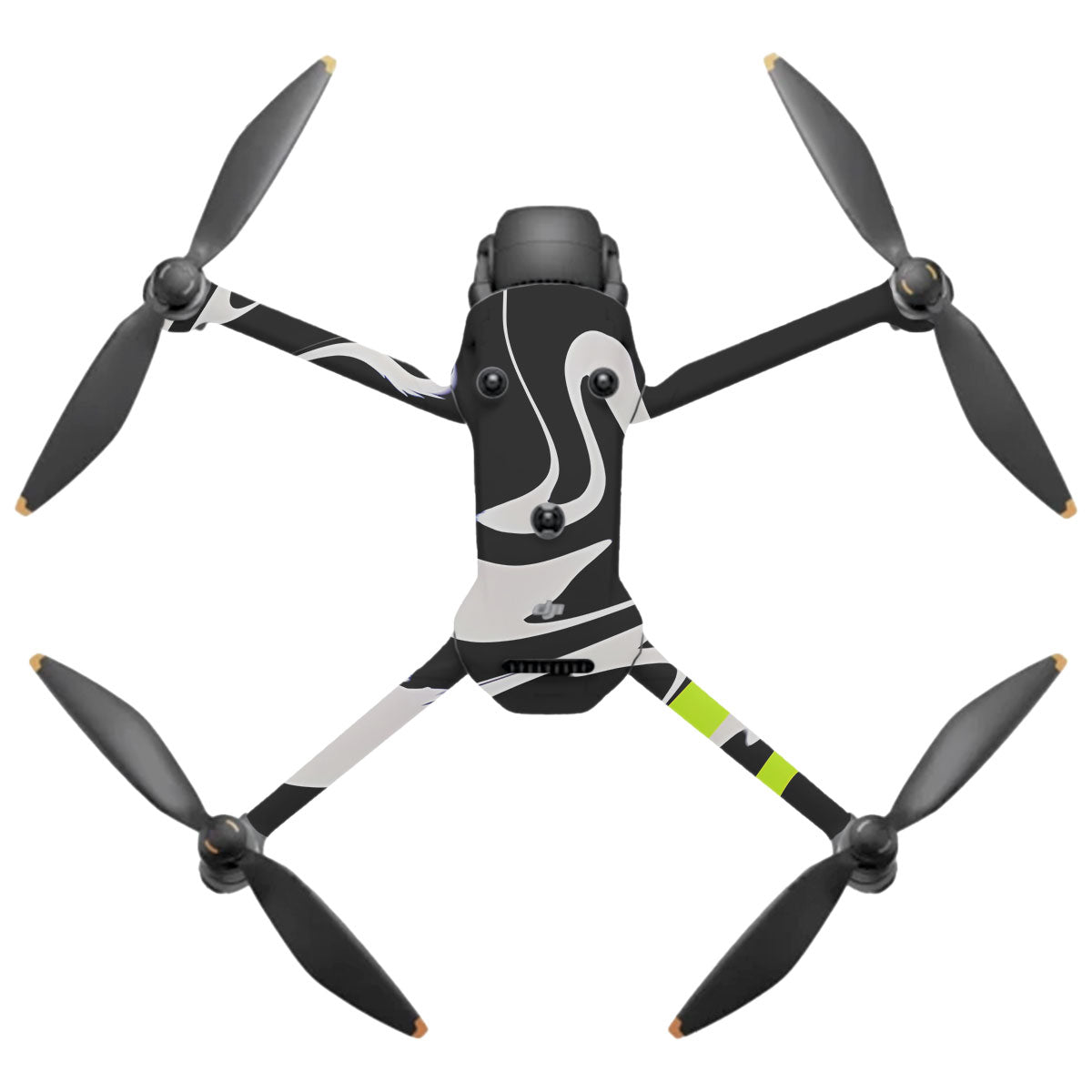 Neon Green and Black Pattern DJI Mavic 4 Pro Drone Skin