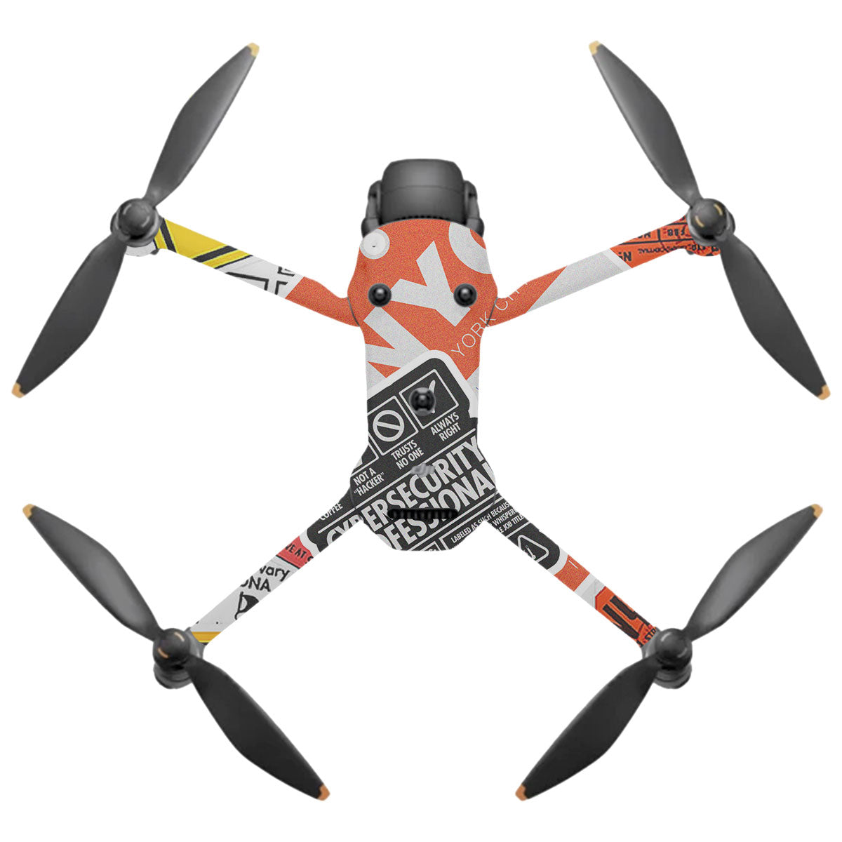 Tech Aesthetic Sticker Collage DJI Mavic 4 Pro Drone Skin