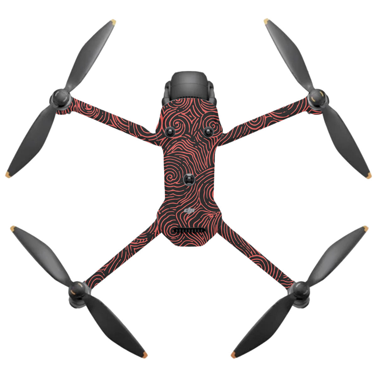 Red Spirals DJI Mavic 4 Pro Drone Skin