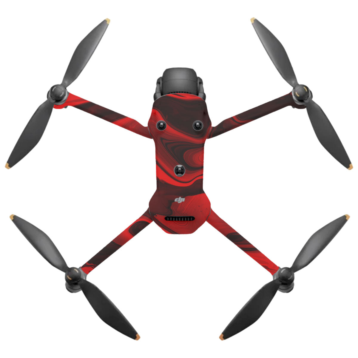Red Lava Flow DJI Mavic 4 Pro Drone Skin