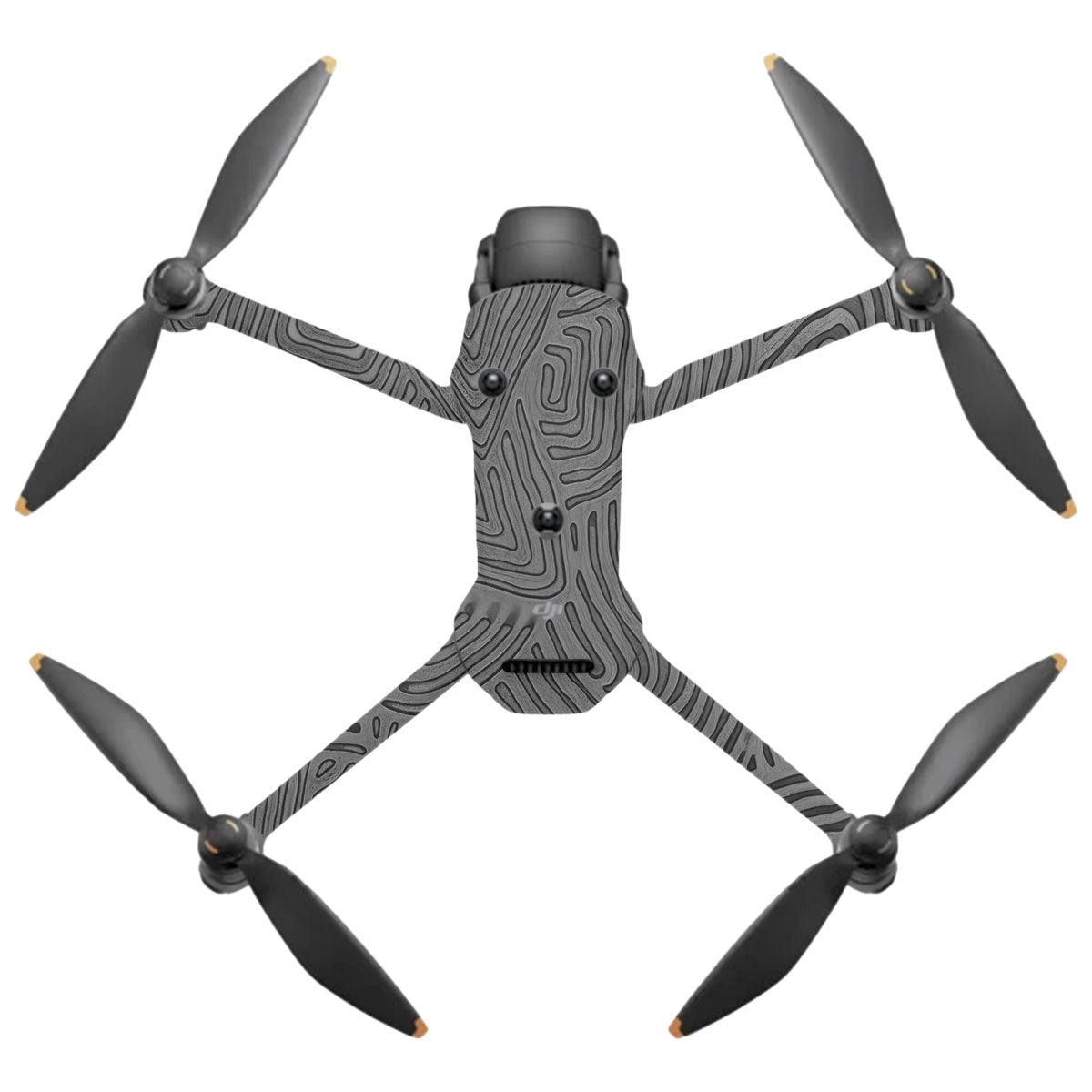 Monochrome Line Maze DJI Mavic 4 Pro Drone Skin