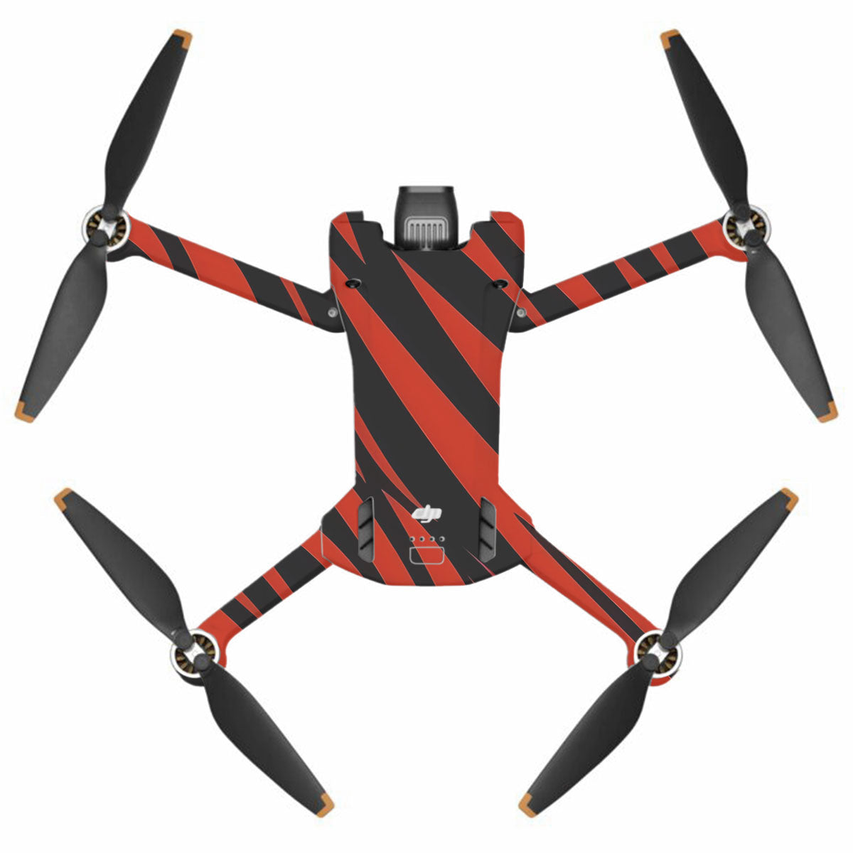 Red and Black Stripes DJI Mini 3 Pro Drone Skin