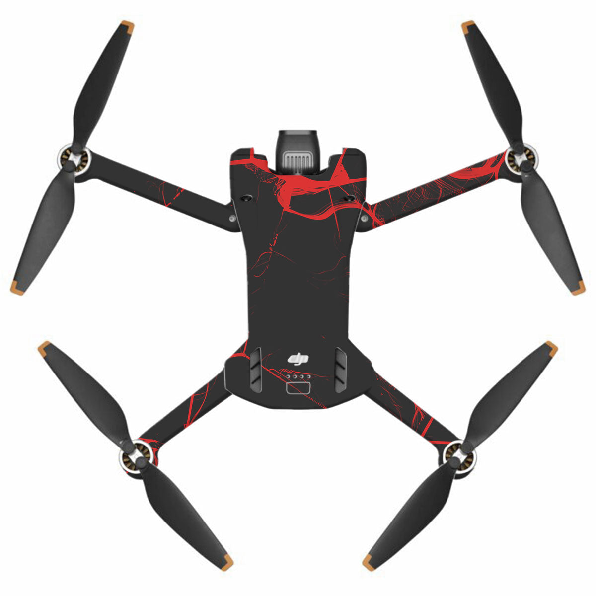Red Neural Grid DJI Mini 3 Pro Drone Skin