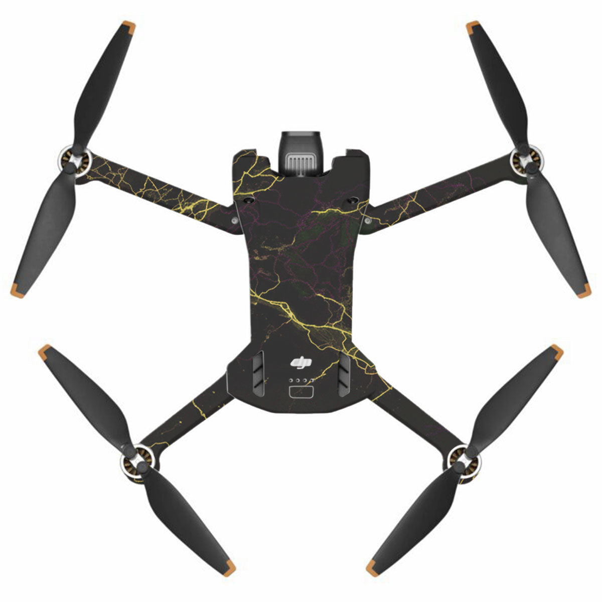 Electric Gold Veins DJI Mini 3 Pro Drone Skin
