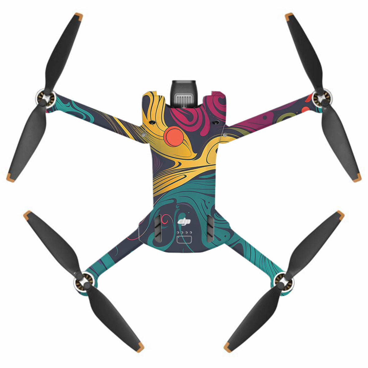 Psychedelic Color Swirl DJI Mini 3 Pro Drone Skin