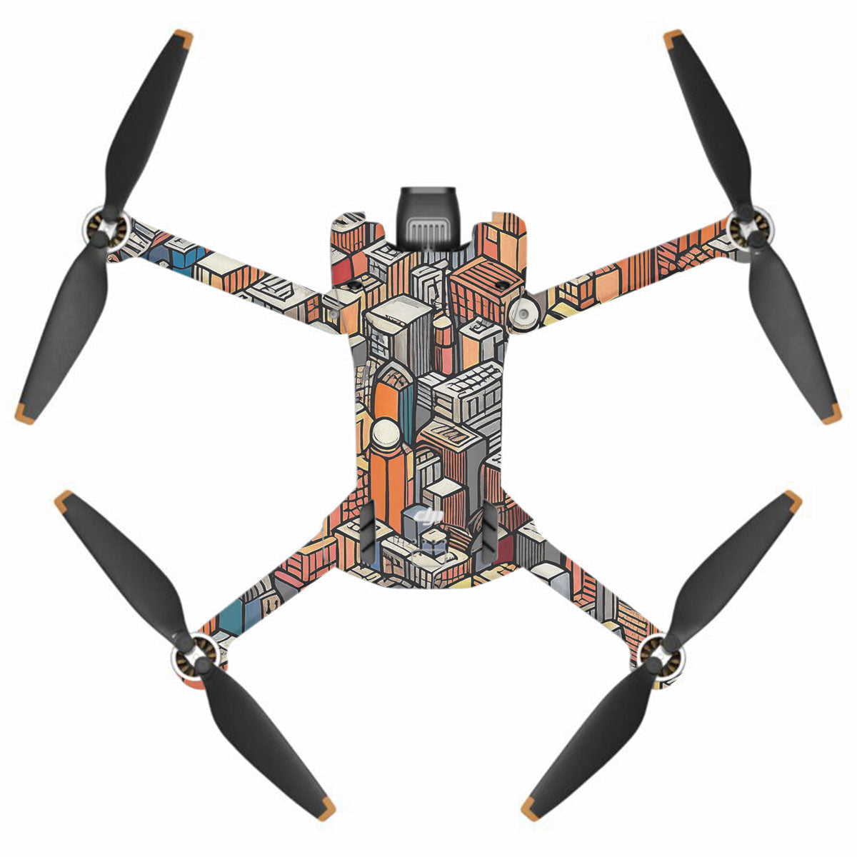 Isometric Cityscape DJI Mini 3 Pro Drone Skin