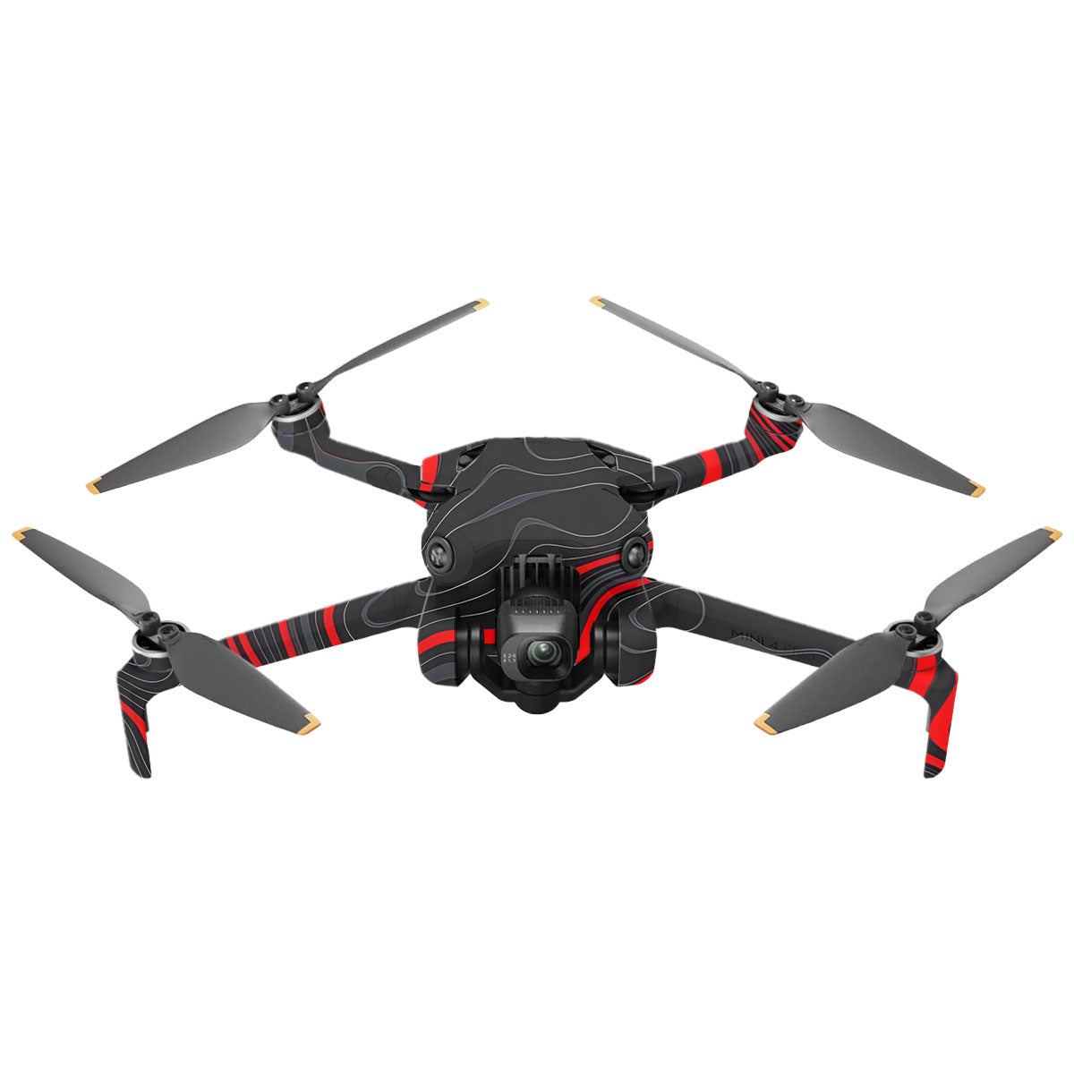 Crimson Waves DJI Mini 4 Pro Drone Skin