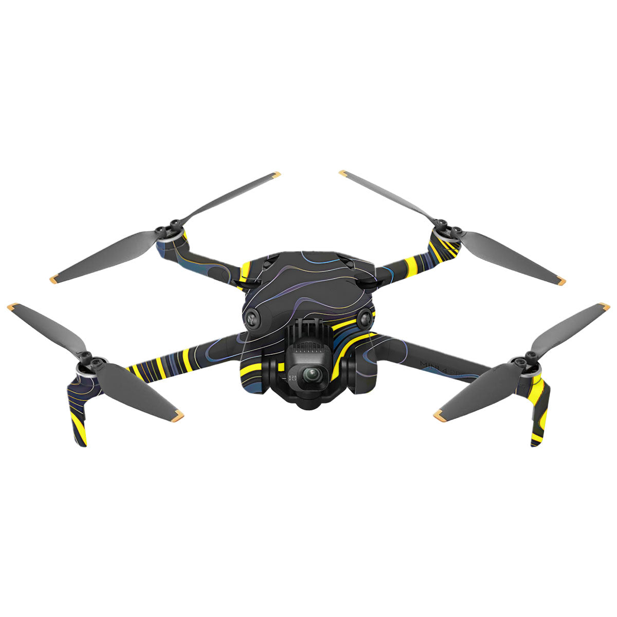 Neon Lava Contours DJI Mini 4 Pro Drone Skin