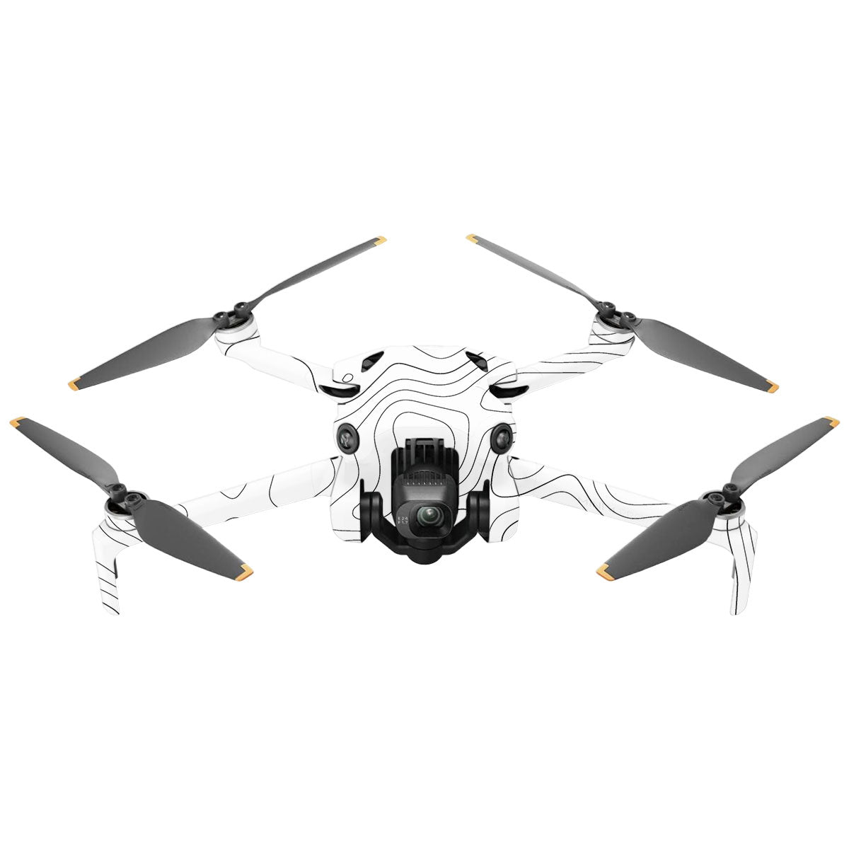 White Contour Design DJI Mini 4 Pro Drone Skin