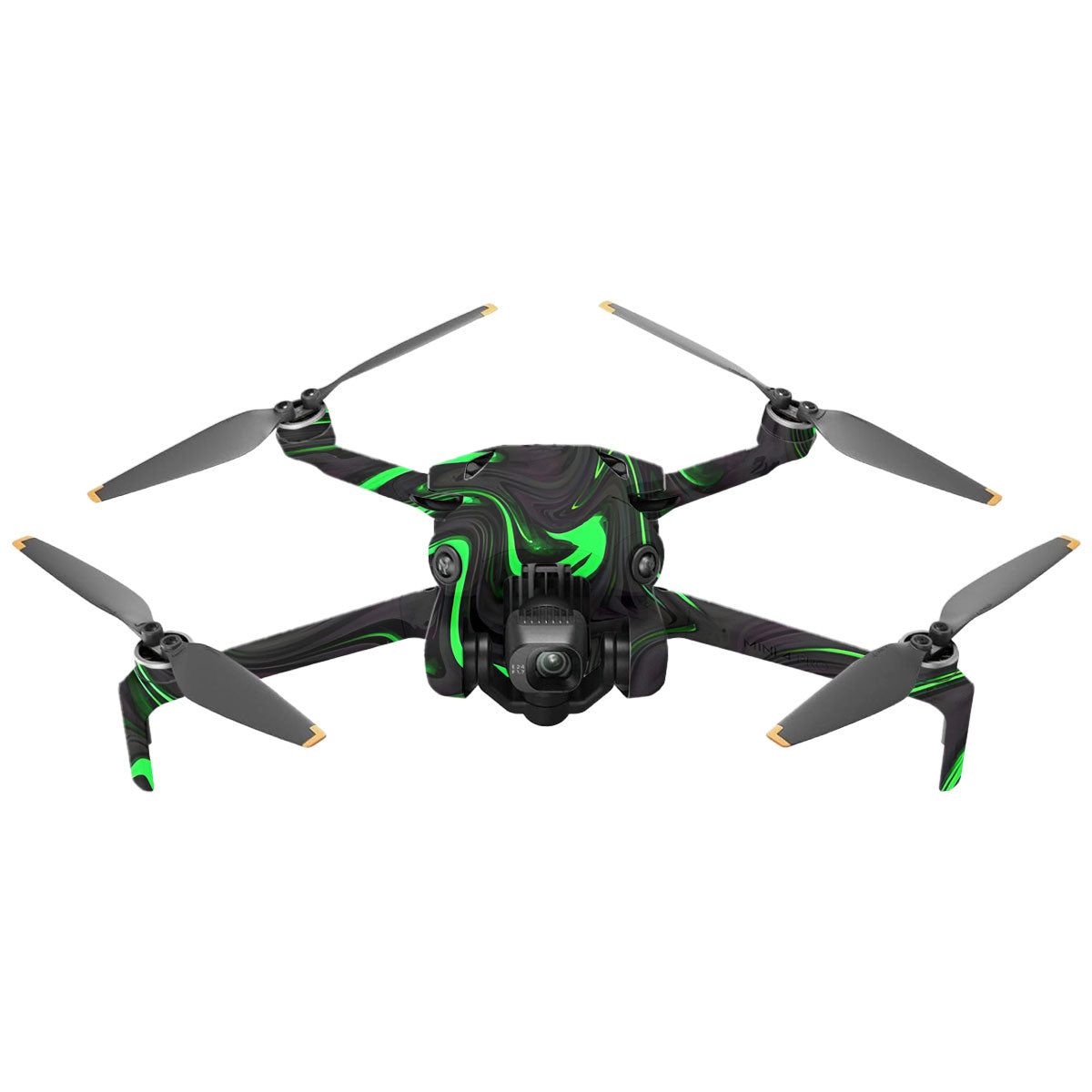 Green Liquid Pattern DJI Mini 4 Pro Drone Skin
