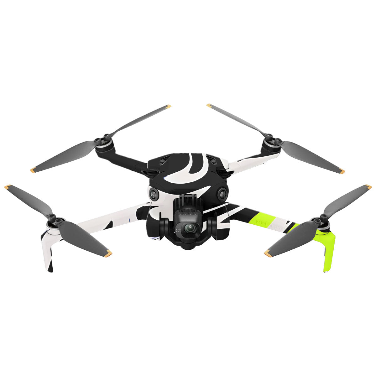 Neon Green and Black Pattern DJI Mini 4 Pro Drone Skin