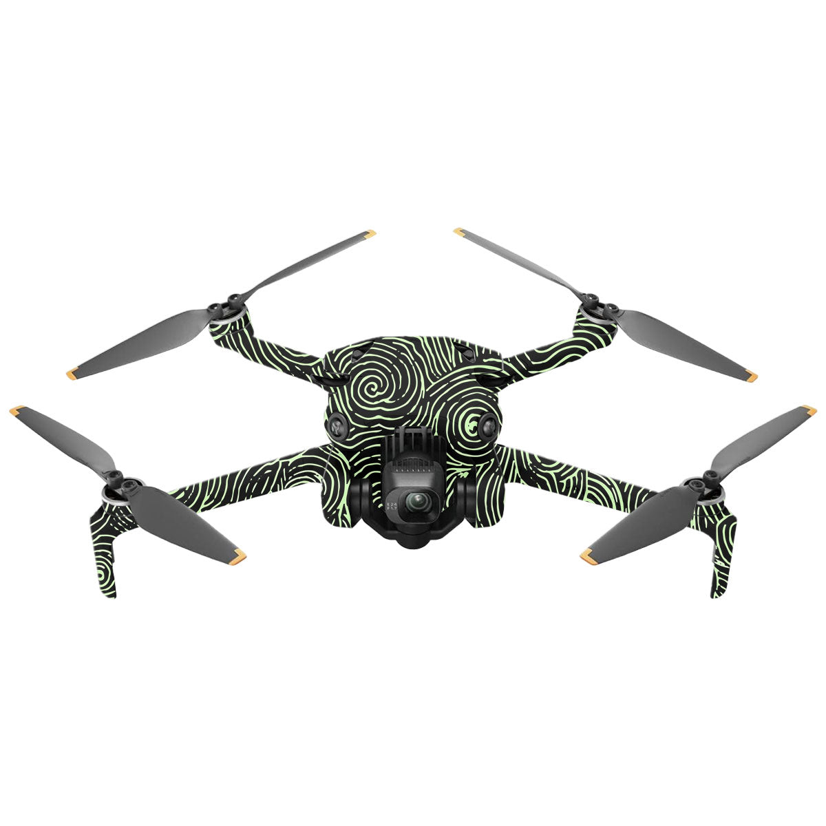 Green Spirals DJI Mini 4 Pro Drone Skin