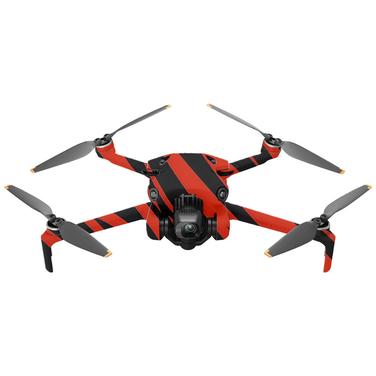 Red and Black Stripes DJI Mini 4 Pro Drone Skin