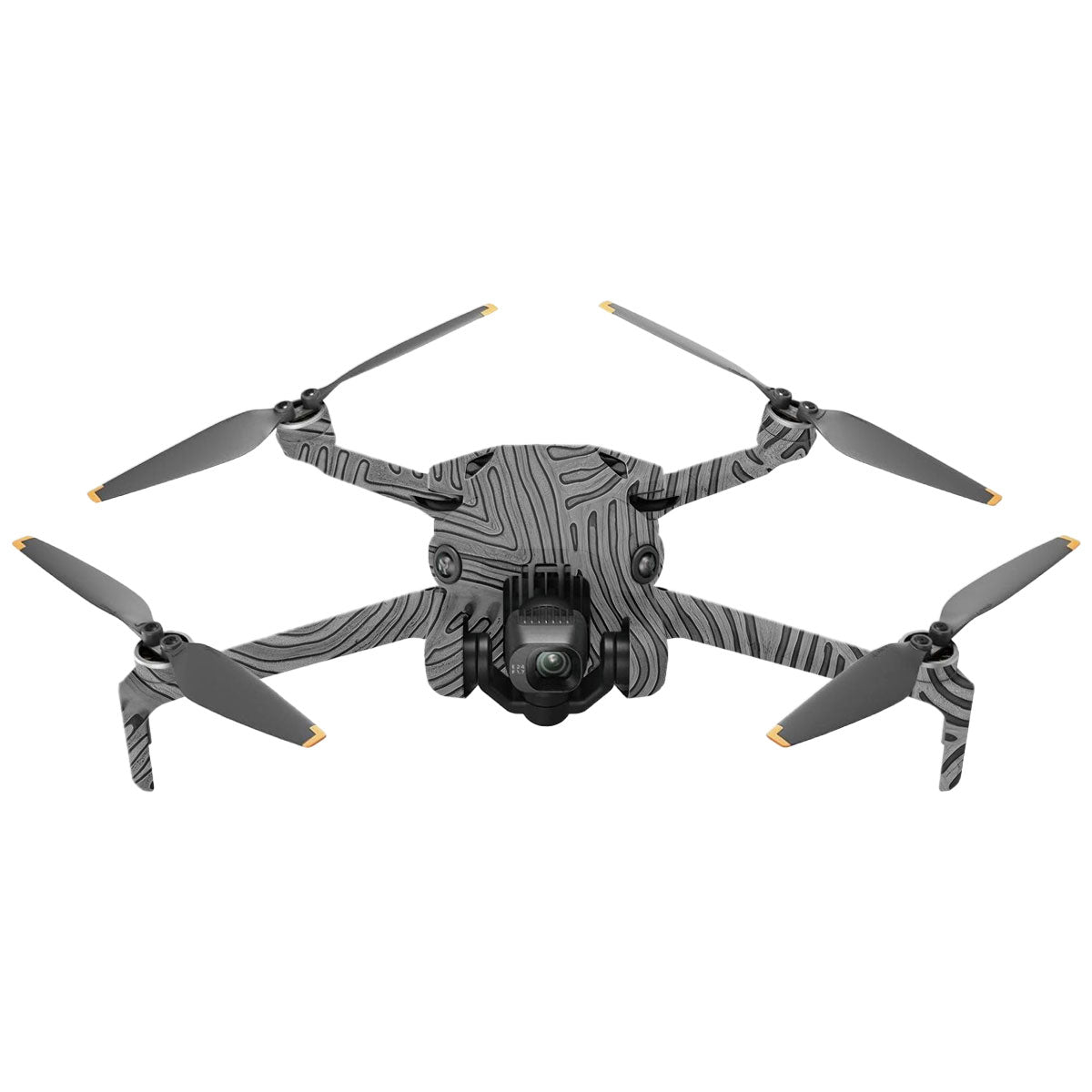 Monochrome Line Maze DJI Mini 4 Pro Drone Skin
