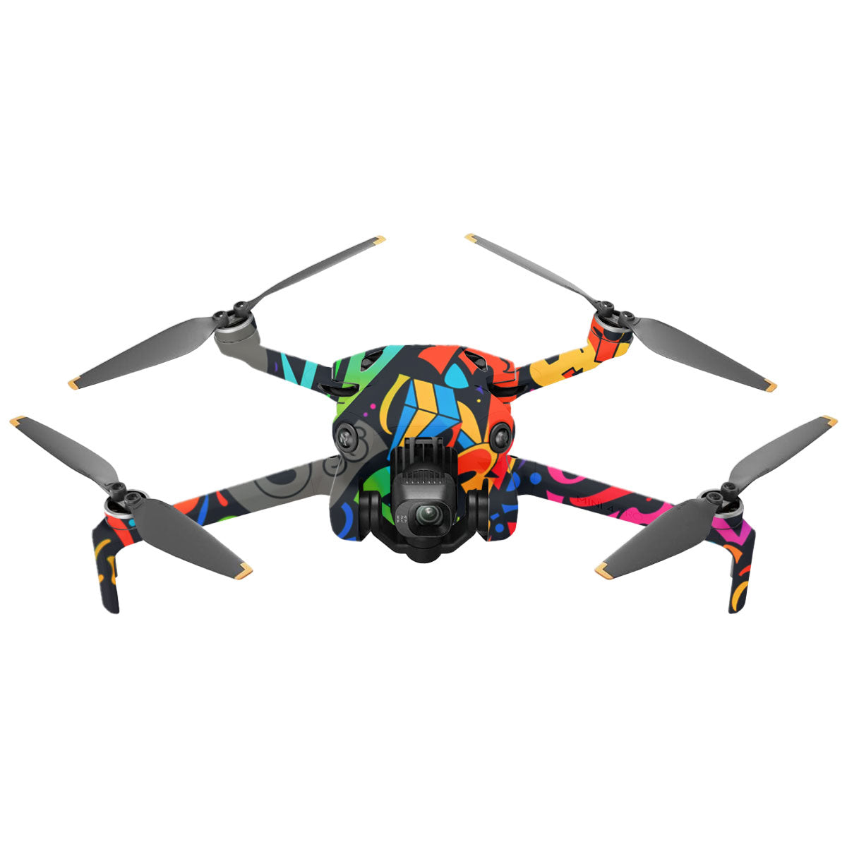 Colorful Urban Street Art Lettering DJI Mini 4 Pro Drone Skin