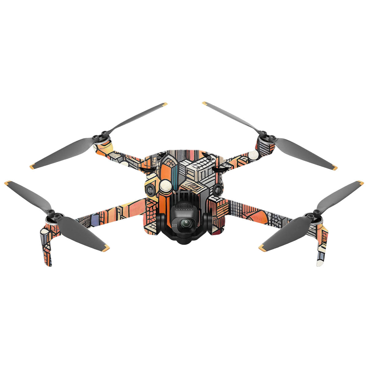 Isometric Cityscape DJI Mini 4 Pro Drone Skin