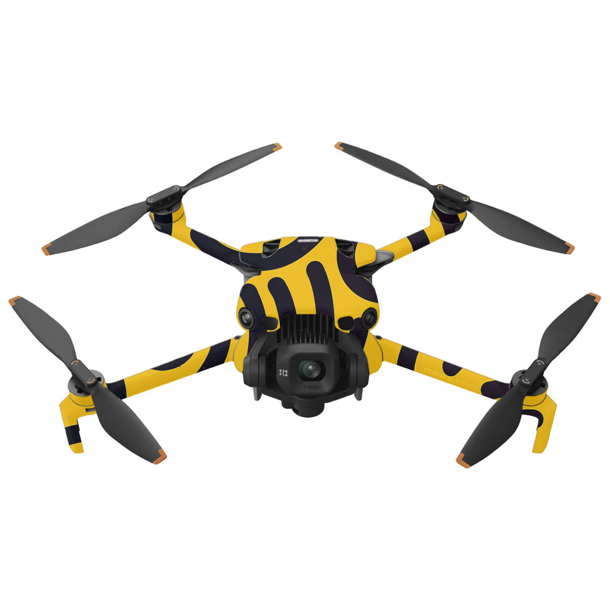 Minimal Yellow Wave DJI Mini 5 Pro Drone Skin