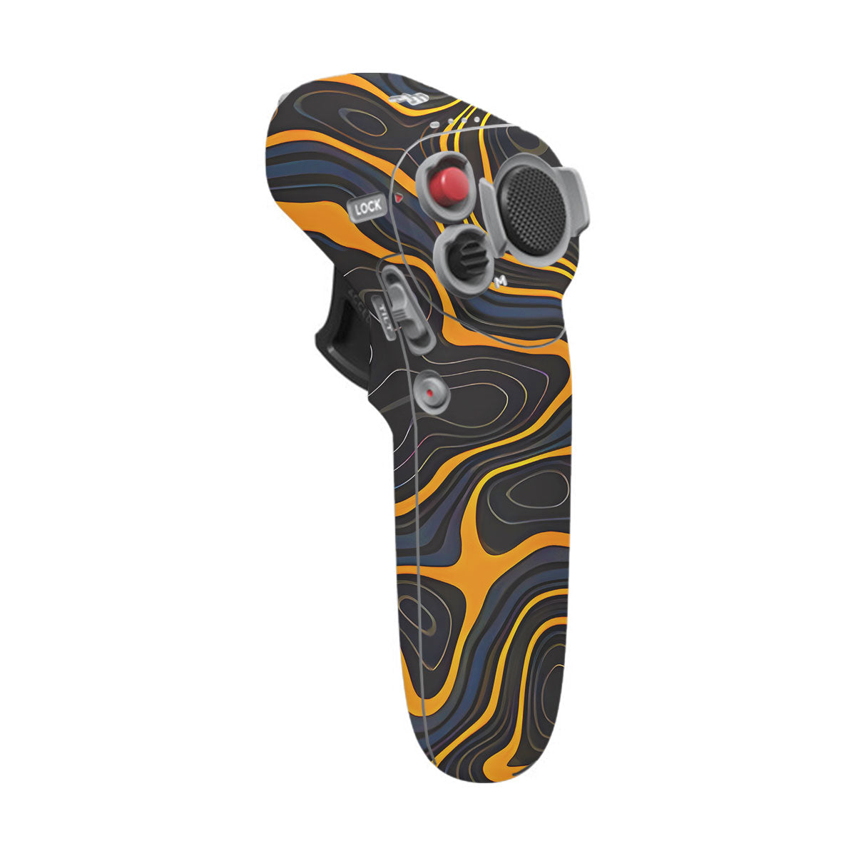 Amber Topographic Waves DJI Motion Remote Controller Skin